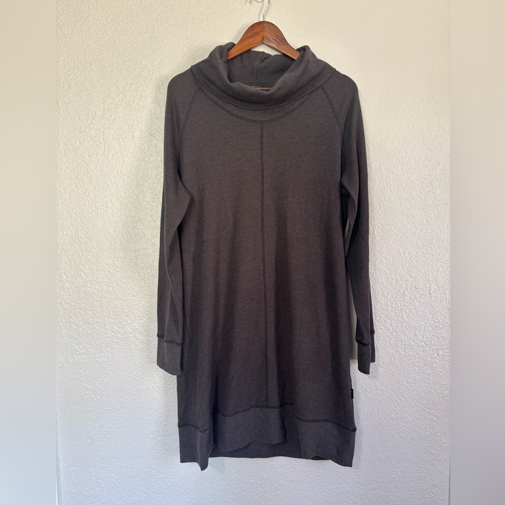 Woolrich Dark Gray Cowl Neck Sweater Dress